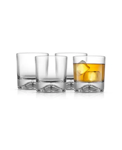 Joyjolt Swish Double Old Fashioned Tumblers In Clear