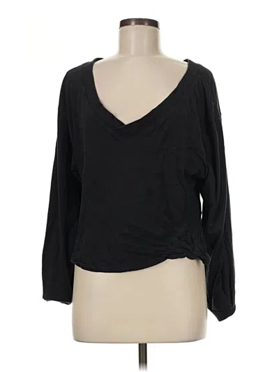 Pre-owned Joylab 3/4 Sleeve T-shirt In Black