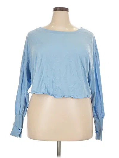 Pre-owned Joylab 3/4 Sleeve T-shirt In Blue