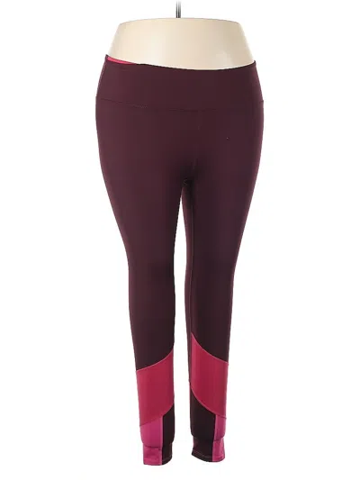 Pre-owned Joylab Active Pants In Burgundy