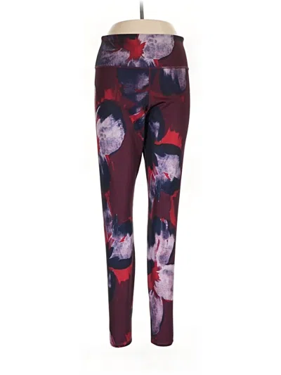 Pre-owned Joylab Active Pants In Burgundy