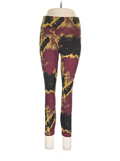 Pre-owned Joylab Active Pants In Burgundy