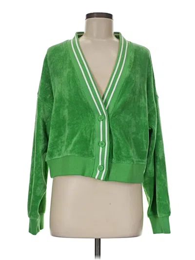 Pre-owned Joylab Cardigan Sweater In Green