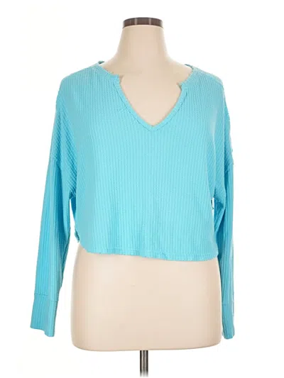 Pre-owned Joylab Cardigan Sweater In Teal