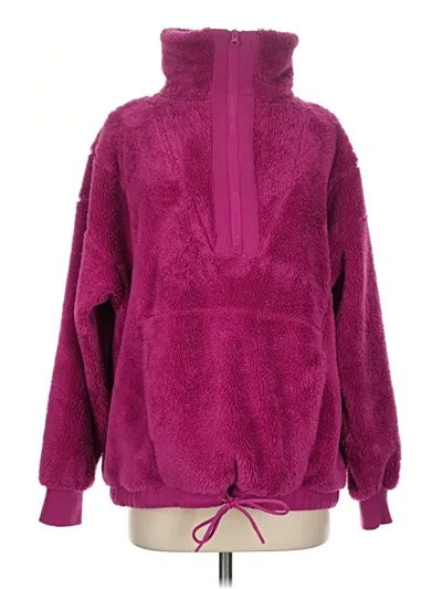 Pre-owned Joylab Fleece Jacket In Purple