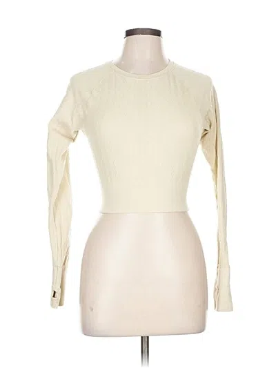 Pre-owned Joylab Long Sleeve T-shirt In White