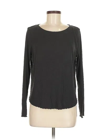 Pre-owned Joylab Long Sleeve Top Gray Boatneck Tops