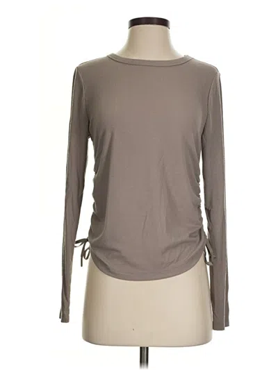 Pre-owned Joylab Long Sleeve Top Gray Boatneck Tops