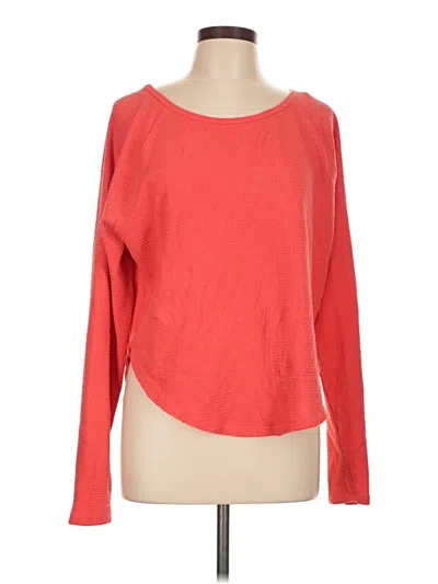 Pre-owned Joylab Long Sleeve Top Red Boatneck Tops