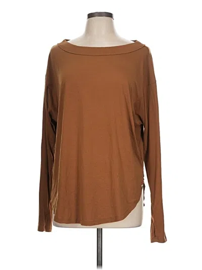 Pre-owned Joylab Long Sleeve T-shirt In Brown