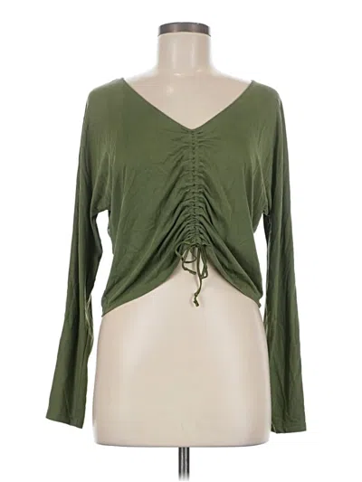 Pre-owned Joylab Long Sleeve T-shirt In Green
