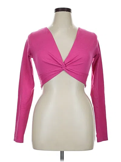 Pre-owned Joylab Long Sleeve T-shirt In Pink