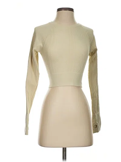 Pre-owned Joylab Long Sleeve Turtleneck In Ivory