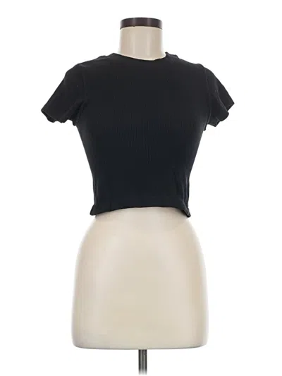 Pre-owned Joylab Short Sleeve Top Black Keyhole Neckline Tops