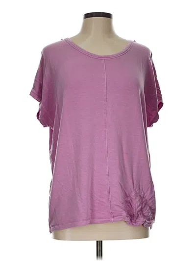 Pre-owned Joylab Short Sleeve Top Purple Scoop Neck Tops