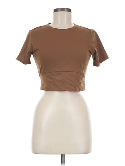 Pre-owned Joylab Short Sleeve T-shirt In Brown