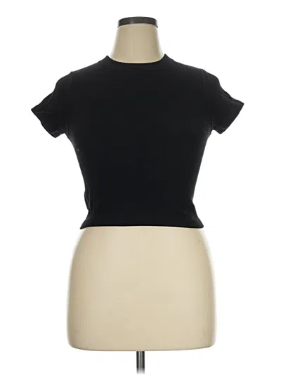 Pre-owned Joylab Short Sleeve Turtleneck In Black