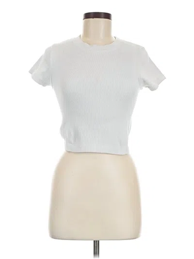 Pre-owned Joylab Short Sleeve Turtleneck In Ivory