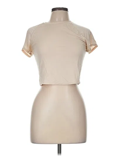 Pre-owned Joylab Short Sleeve Turtleneck In Tan