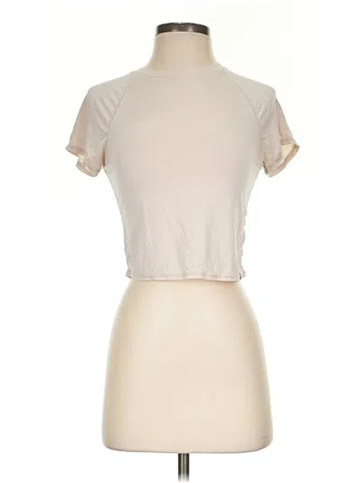 Pre-owned Joylab Short Sleeve Turtleneck In Tan