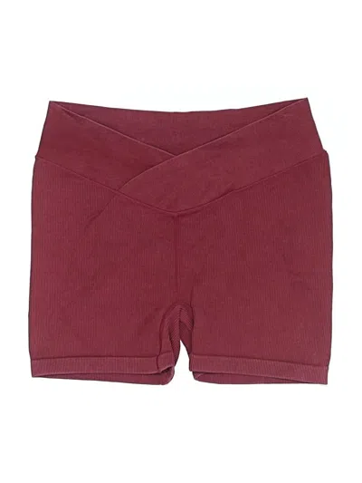Pre-owned Joylab Shorts In Burgundy