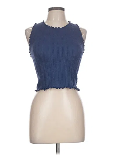 Pre-owned Joylab Sleeveless Blouse In Blue