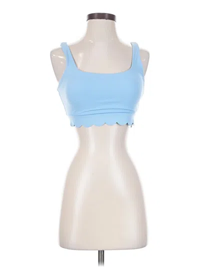 Pre-owned Joylab Sleeveless Top Blue Sweetheart Neckline Tops