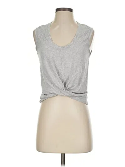 Pre-owned Joylab Sleeveless Top Gray Plunge Neckline Tops