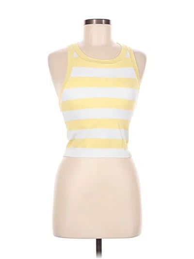 Pre-owned Joylab Sleeveless Top Yellow Halter Neckline Tops