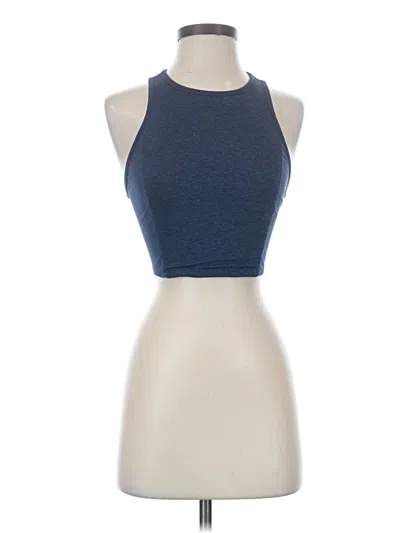 Pre-owned Joylab Tank Top Blue Halter Neckline Tops
