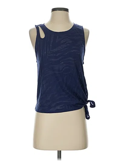 Pre-owned Joylab Tank Top Blue Halter Neckline Tops