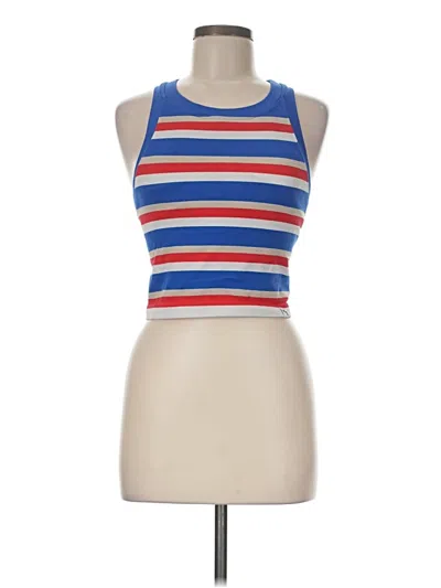 Pre-owned Joylab Tank Top Blue Halter Neckline Tops