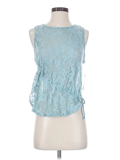 Pre-owned Joylab Tank Top Blue Halter Neckline Tops