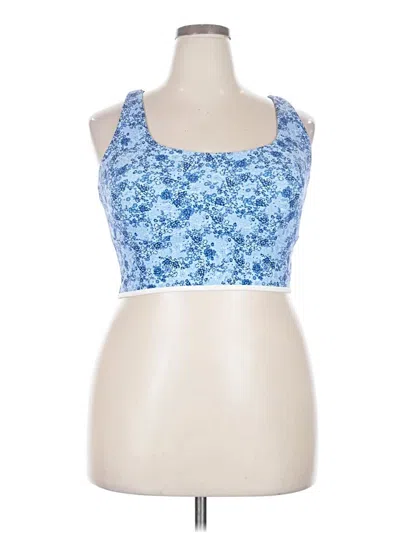 Pre-owned Joylab Tank Top Blue Strapless Neckline Tops