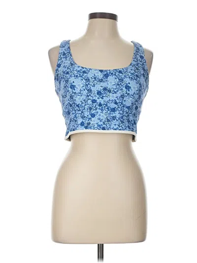Pre-owned Joylab Tank Top Blue Strapless Neckline Tops