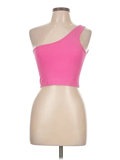 Pre-owned Joylab Tank Top Pink One Shoulder Neckline Tops
