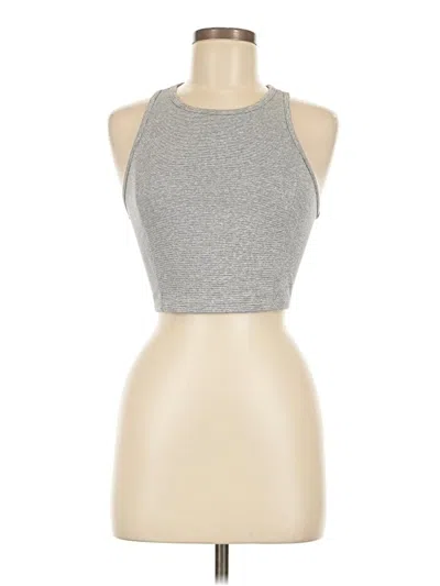 Pre-owned Joylab Tank Top Silver Halter Neckline Tops