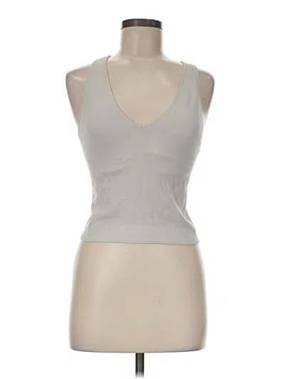 Pre-owned Joylab Tank Top Silver Plunge Neckline Tops