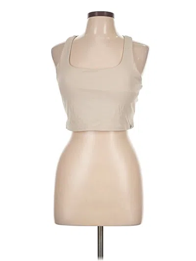 Pre-owned Joylab Tank Top Tan Halter Neckline Tops In Brown