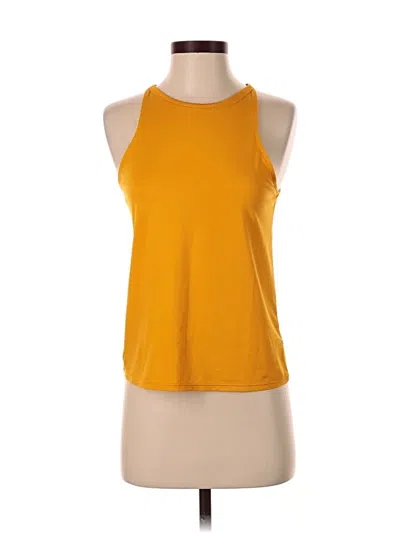 Pre-owned Joylab Tank Top Yellow Halter Neckline Tops