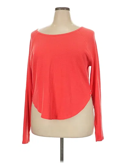 Pre-owned Joylab Thermal Top Red One Shoulder Neckline Tops