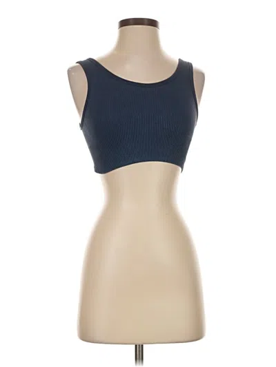 Pre-owned Joylab Tube Top Blue Strapless Neckline Tops