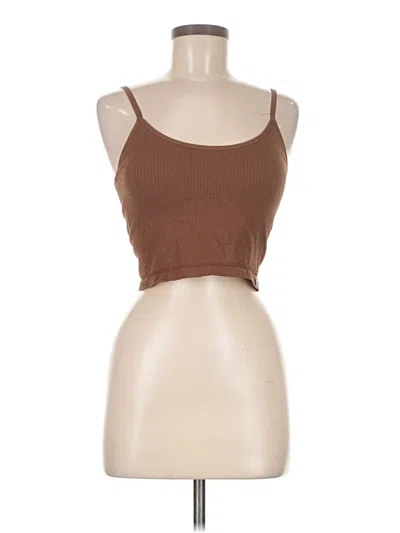 Pre-owned Joylab Tube Top Brown Strapless Neckline Tops