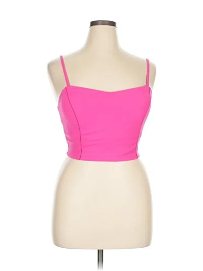 Pre-owned Joylab Tube Top Pink Strapless Neckline Tops