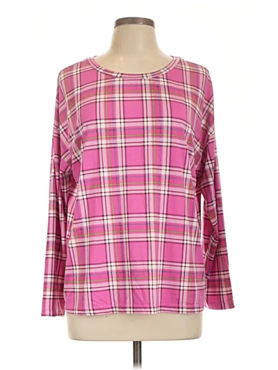 Pre-owned Joyspun 3/4 Sleeve T-shirt In Pink
