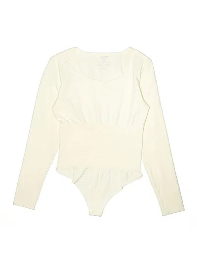 Pre-owned Joyspun Bodysuit In White