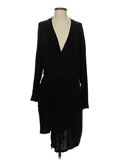 Pre-owned Joyspun Cardigan Sweater In Black