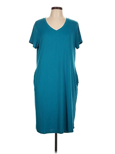 Pre-owned Joyspun Casual Dress In Blue