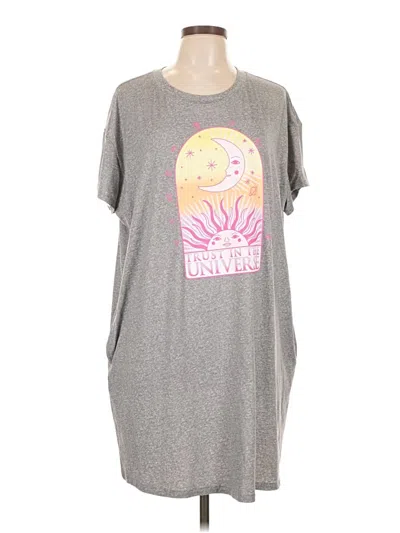 Pre-owned Joyspun Casual Dress In Gray