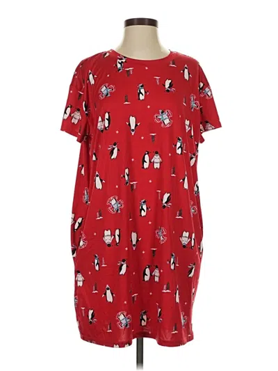 Pre-owned Joyspun Casual Dress In Red